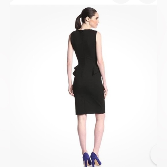 VELVET By Graham & Spencer Ajani Sleeveless Ponti Cocktail Black Dress Size L - Picture 2 of 12